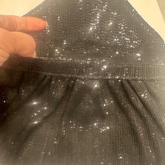 Lauren Merkin Black Sequin Clutch - Envelope Style Formal/Party Wear - Picture 4 of 5